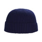 Grey unisex knitted winter beanie from BACKUPMYFILESNOW.COM®, casual elastic skullcap for women, men, boys, and girls.