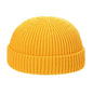 Grey unisex knitted winter beanie hat for women and men, casual elastic skull cap for boys and girls, solid color autumn style