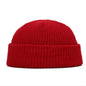 Grey unisex winter beanie hat with knit design, casual elastic fit, suitable for women, men, boys, and girls, in solid color.