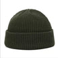 Gray unisex winter beanie hat with knitted design, casual elastic fit, suitable for women, men, boys, and girls.