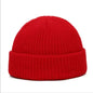 Grey unisex winter beanie hat with a knitted, casual design suitable for women and men, featuring elastic fit and solid color.