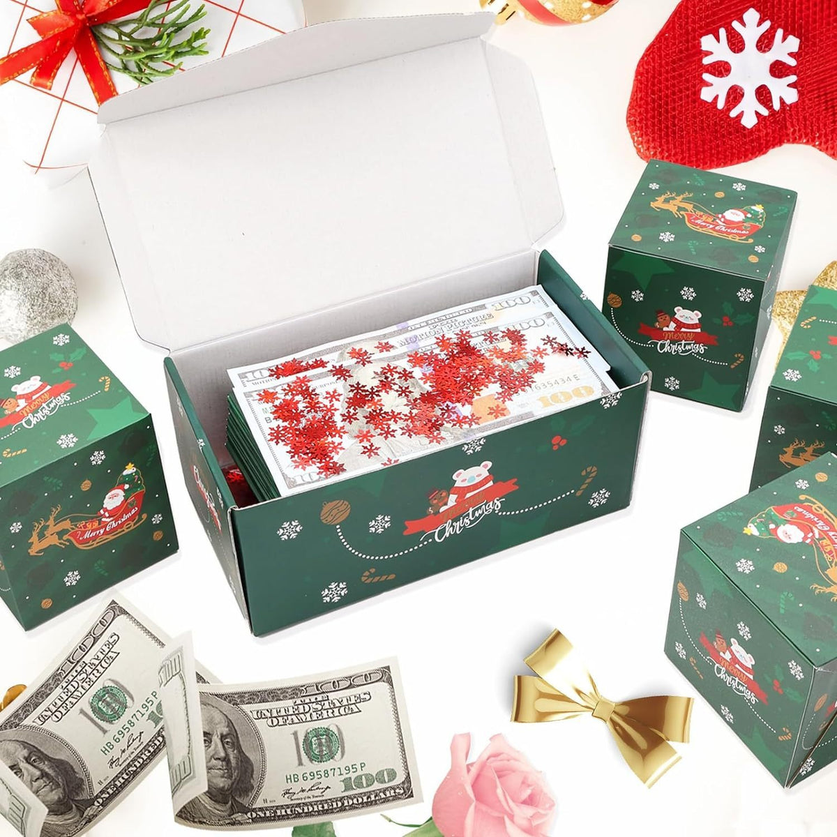 Olive green Surprise Jump Box by BACKUPMYFILESNOW.COM® with 16 bounce boxes for fun and play.