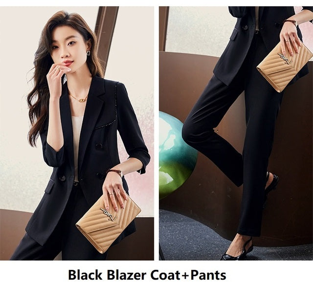 Women's orange business suit with formal jacket and trousers, stylish and professional attire from BackupMyFilesNow.com