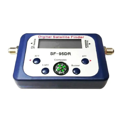 BackupMyFileSNOW® SF-95DR satellite finder TV signal receiver with compass for digital DVB-S satellite TV signal detection.
