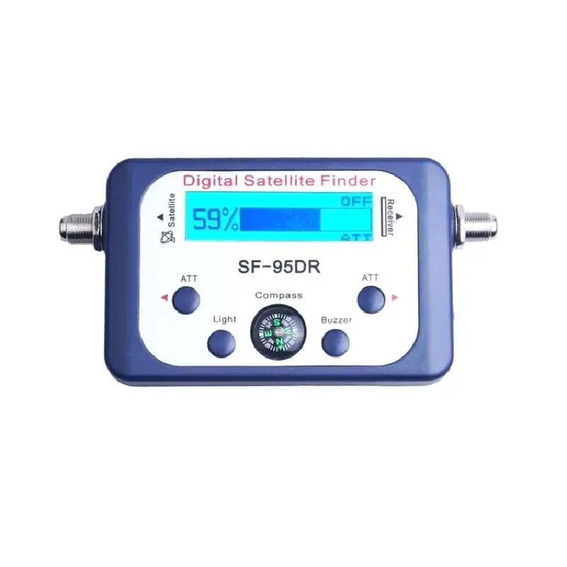 BackupMyFilesNow.com SF-95DR Satellite Finder TV Signal Receiver with compass for digital DVB-S satellite signal detection.