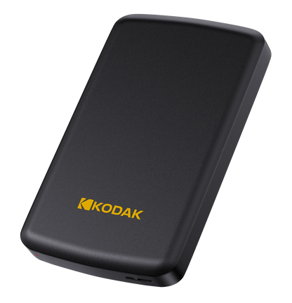 Kodak Portable External Hard Drive P150 500GB/1TB USB 3.0 for secure storage and backup, compact and portable design