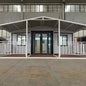 Modular container house by BACKUPMYFILESNOW.COM®, 20ft or 40ft expandable prefab tiny home for resort camping and outdoor living.