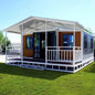 Modular prefab container house by BACKUPMYFILESNOW.COM® showing a 20ft foldable tiny home for resort camping and expandable living.