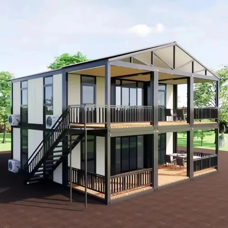 Modular container house by BACKUPMYFILESNOW.COM® featuring 20ft and 40ft expandable prefab tiny home for camping and resort use.