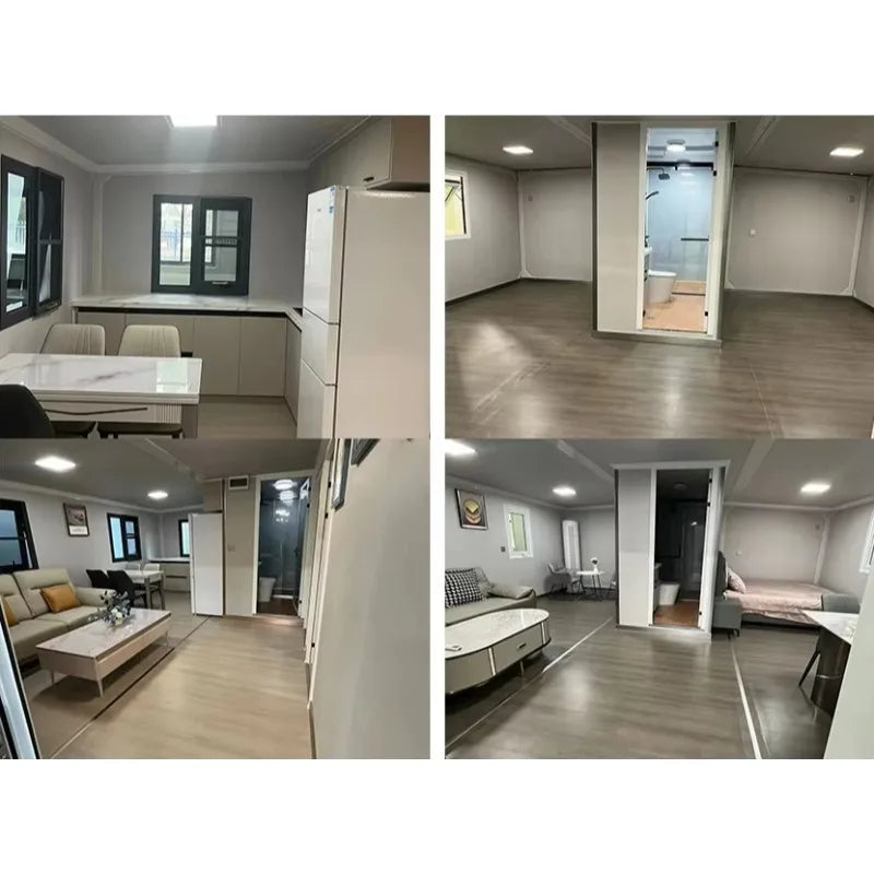 Modular container house by BACKUPMYFILESNOW.COM®, prefab expandable tiny home for resort camping, 20ft or 40ft foldable design.