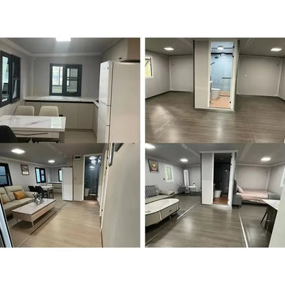 Modular container house by BACKUPMYFILESNOW.COM®, prefab expandable tiny home for resort camping, 20ft or 40ft foldable design.