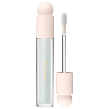 Rare Beauty 3D Face Contour Bronze Stick for natural contouring, concealer, moisturizer, and glossy lipstick makeup application.