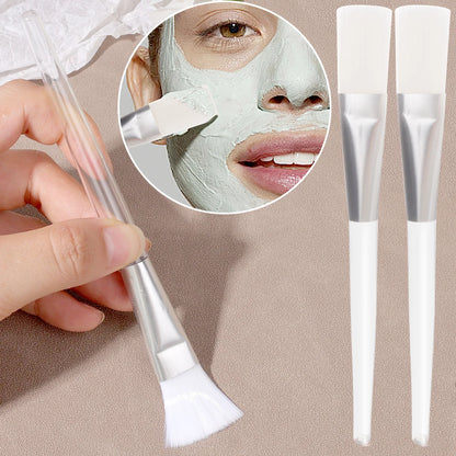 Pink beauty facial masks brushes set with soft applicator brushes for DIY face masks and spa facial care.