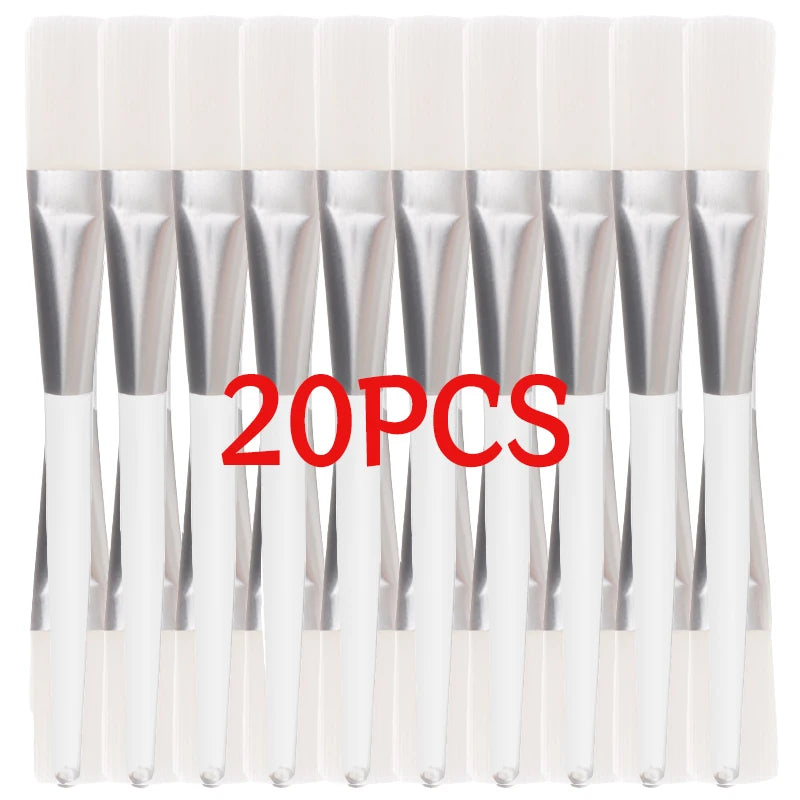 Pink facial masks brushes set with soft hair applicators for DIY face masks, makeup, and spa skincare by BackupMyFilesNow.com