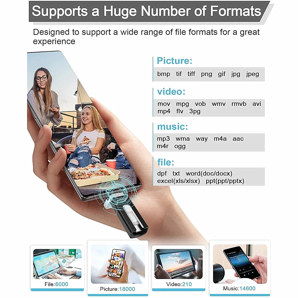 Pink BackupMyFilesNow 32GB USB 3.0 4-in-1 flash drive for iPhone, iPad, Android phones, and external storage.
