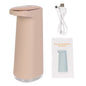 Pink 450ml foam liquid soap dispenser from BackupMyFilesNow.com, touchless, USB rechargeable, portable, automatic for bathroom and kitchen