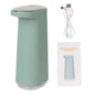 Pink 450ml foam liquid soap dispenser by BackupMyFilesNow.com, touchless automatic, USB rechargeable, portable for bathroom or kitchen use.