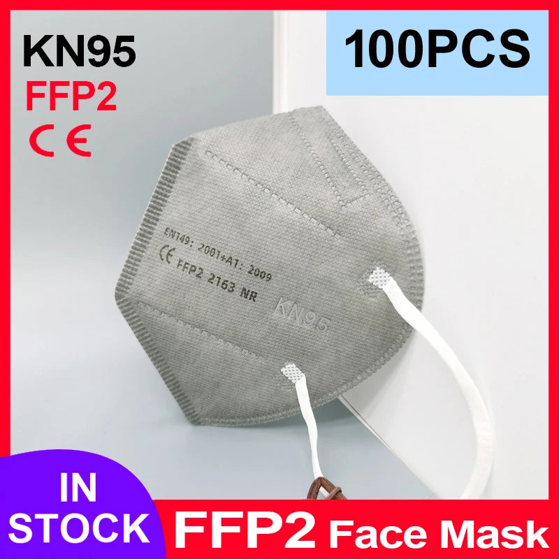 Pink 5-layer KN95 face mask filters for adults, reusable, homologated FFP2 surgical masks with CE certification.