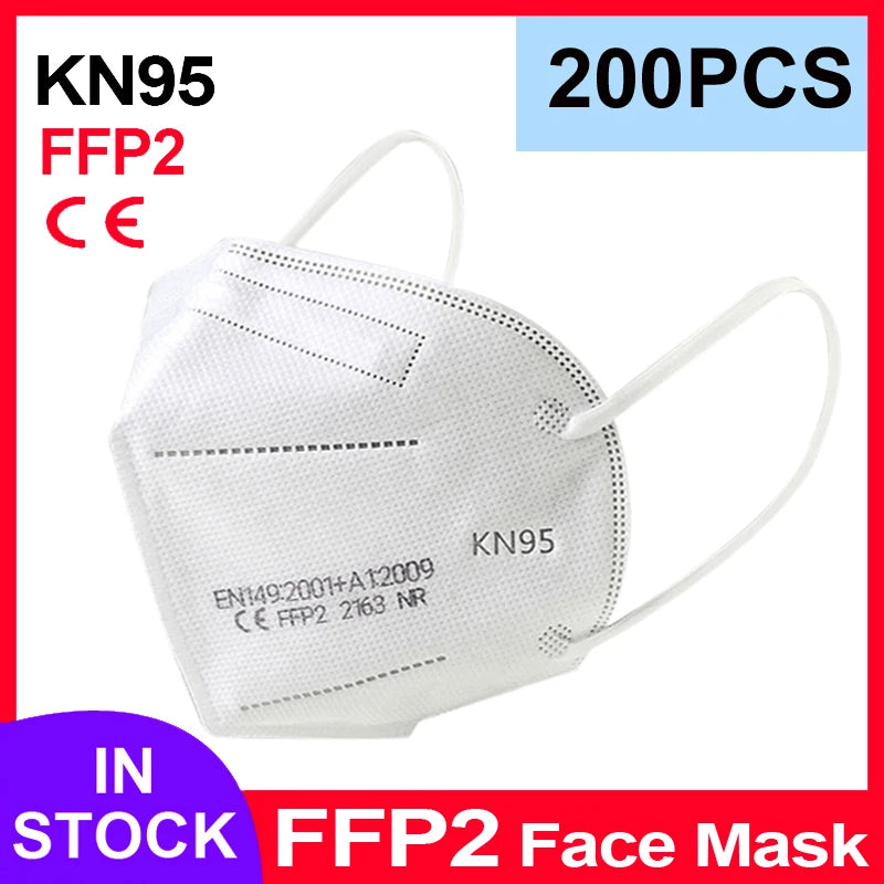 Pink 5-layer KN95 face mask filters for adults, reusable FFP2 surgical masks with CE certification.