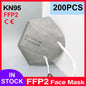 Pink 5-layer KN95 face mask filter for adults, reusable FFP2 surgical mask with CE certification, designed for protection and comfort.