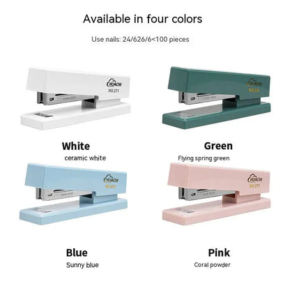 Pink Desk Binding Paper Stapler and Book Binder by BackupMyFilesNow.com, durable stationery for office and school use.