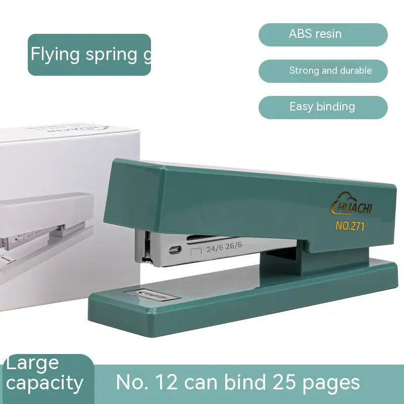 Pink desk binding paper stapler by BackupMyFilesNow.com, durable book binder for office and school stationery and accessories.