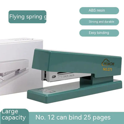 Pink desk binding paper stapler by BackupMyFilesNow.com, durable book binder for office and school stationery and accessories.
