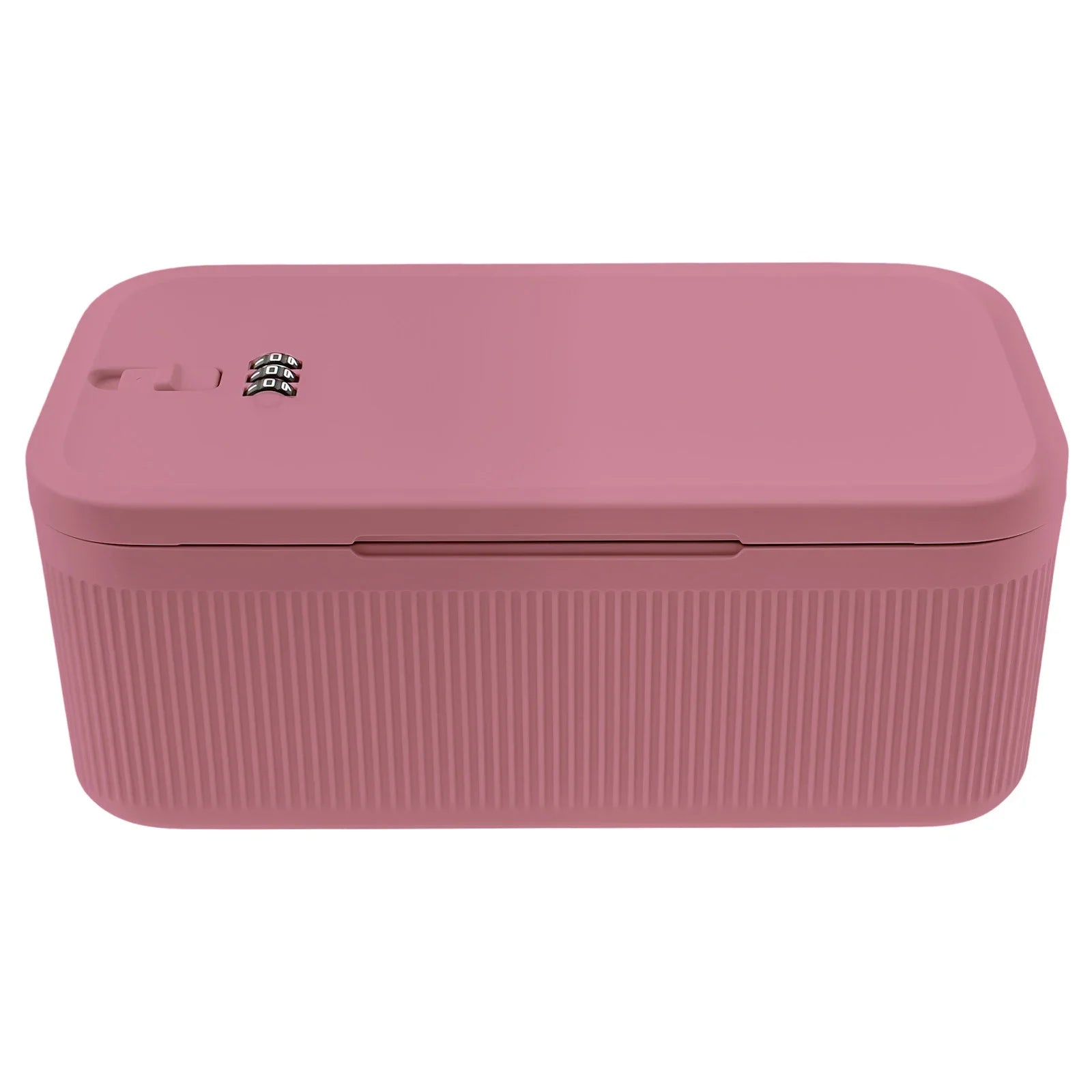 Pink digital password lock safe box for organizing passports, cash, jewelry, and valuables with secure privacy features.
