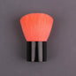 Pink gold makeup brush with round angled top for foundation, blush, concealer, contour, and highlighter blending.