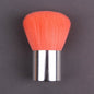 Pink gold makeup brush for foundation, blush, concealer, contour, and highlight with a round angled top for blending.