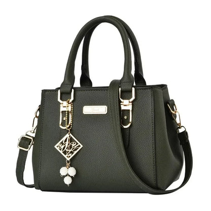 Large pink leather handbag for women, casual shoulder bag with spacious interior and messenger style from BackupMyFilesNow.com