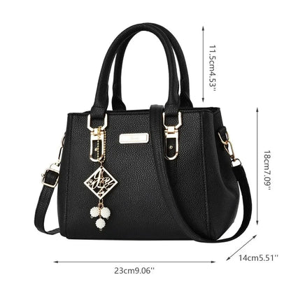 Large pink leather handbag for women, casual shoulder bag with spacious interior, stylish messenger bag by BackupMyFilesNow.com