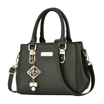 Large pink leather handbag for women, casual shoulder bag with spacious interior and messenger style, stylish and functional.