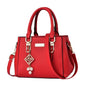 Pink large capacity leather handbag for women, casual shoulder bag with messenger style, from BackupMyFilesNow.com.