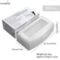 Pink sterilizing tray with manicure tools inside disinfection box, showing detachable nail tools storage and cleaning features.