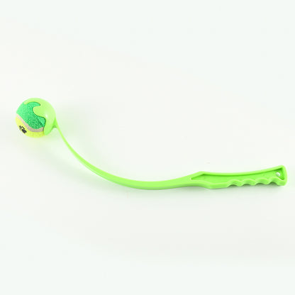 Pink outdoor dog training toy with throwing cue from BACKUPMYFILESNOW.COM®, designed for active pet training and play.