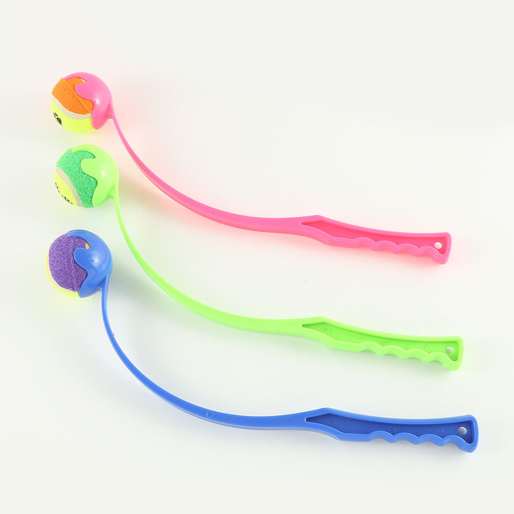 Pink outdoor pet throwing cue dog training toy from BACKUPMYFILESNOW.COM®, suitable for outdoor exercise and training.