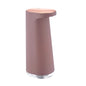 Pink rechargeable automatic soap dispenser by BackupMyFilesNow.com for foaming hand soap, with touchless, hands-free operation.