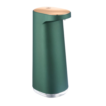 Pink rechargeable automatic soap dispenser for foaming hand soap by BackupMyFilesNow.com, with touchless operation and sleek design.