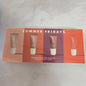 Summer Fridays mini lip gloss set featuring vanilla beige lip balm, long-lasting moisturizing, smooth soft tube lip makeup.