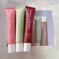 Summer Fridays mini lip gloss set featuring vanilla beige lip balm in a sleek tube, long-lasting, moisturizing, and smooth lip care.