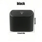 Pink car trash can with lid, 4 rolls of leak-proof garbage bags, portable hanging trash bin for vehicle organization.