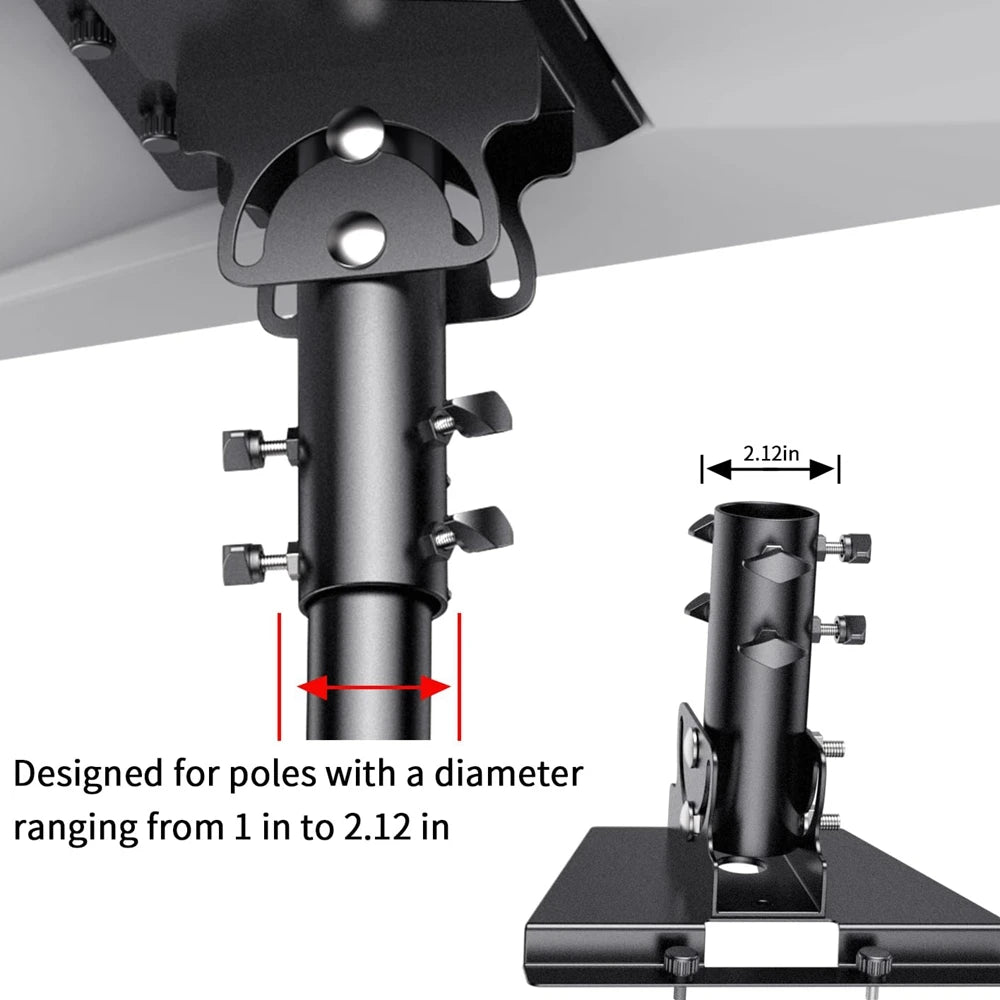 Pipe adapter for Starlink Gen 3 roof pole mount and wall stand, compatible with Starlink V3 standard dish, by BACKUPMYFILESNOW.COM®