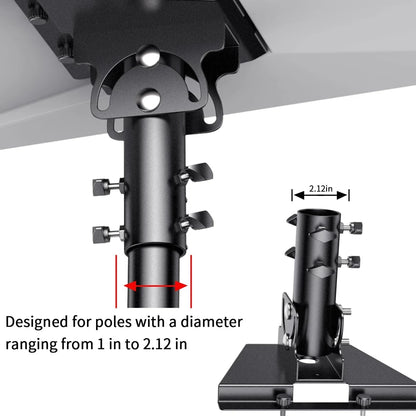 Pipe adapter for Starlink Gen 3 roof pole mount and wall stand, compatible with Starlink V3 standard dish, by BACKUPMYFILESNOW.COM®