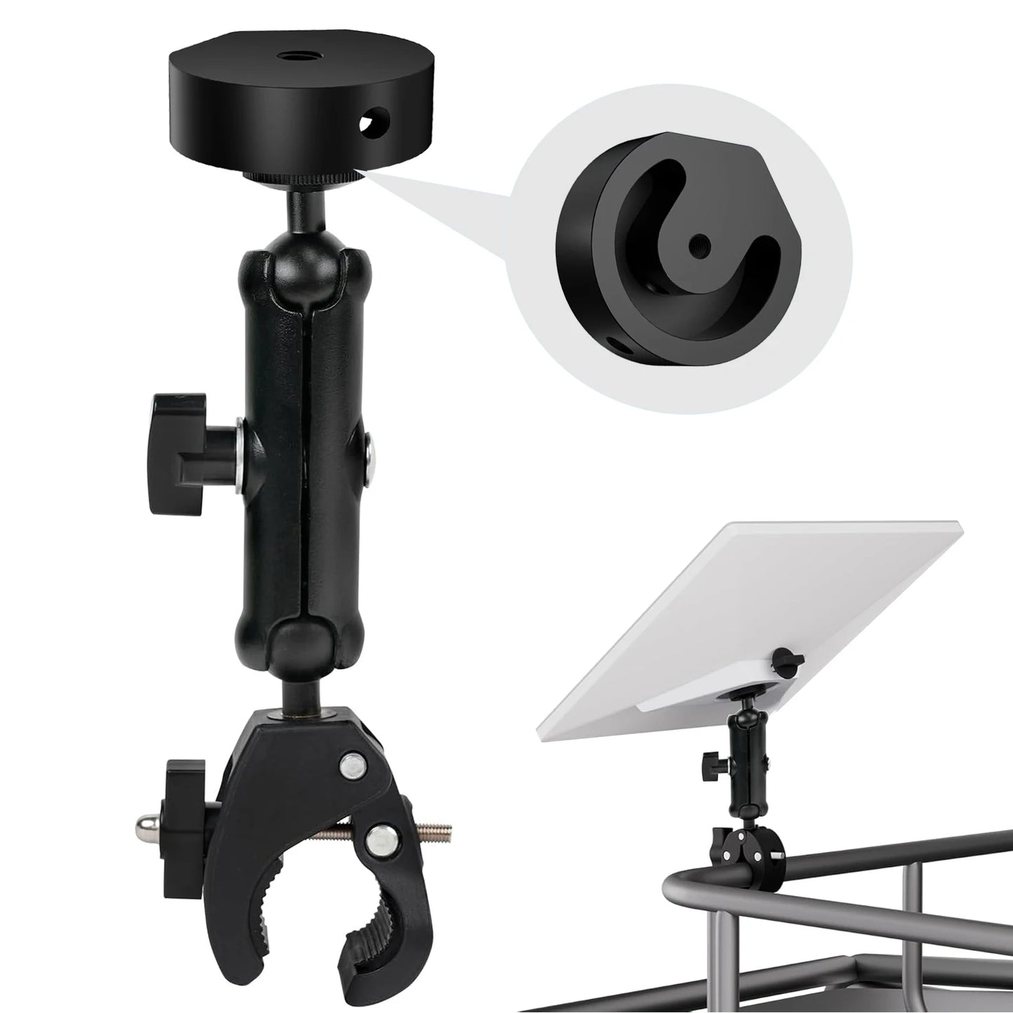 Adjustable Starlink Bracket by BACKUPMYFILESNOW.COM for outdoor satellite antennas with 360° rotation and windproof design.