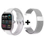 Smartwatch for Android and iOS with 1.83-inch HD display, Bluetooth calls, message alerts, music, and sports mode for men and women.