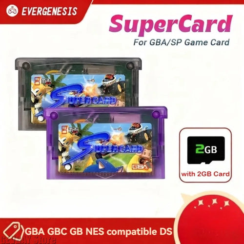 2GB Game Backup Device with USB flash drive and Super SD Flash Adapter for GBA, GBA M, NDS, NDSL gaming accessory.