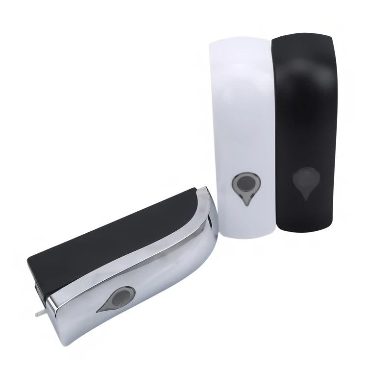 Wall-mounted 300ml soap dispenser by BackupMyFilesNow.com, euro style, for hotel bathrooms and hand sanitizer sterilization.