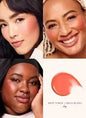 Rare Beauty liquid blush in porcelain with a silky smooth texture, easy to apply, blend, and add a high-gloss finish to makeup.