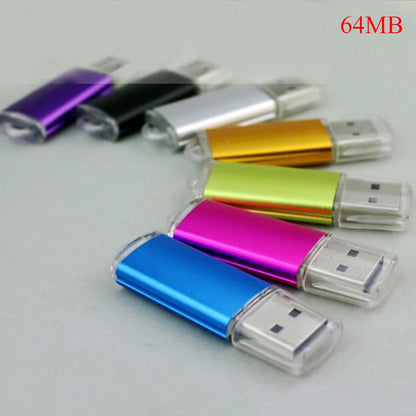64MB USB 2.0 flash memory stick from BackupMyFilesNow.com, portable thumb drive for laptops and tablets.